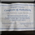 C01. Certificate of authenticity. 